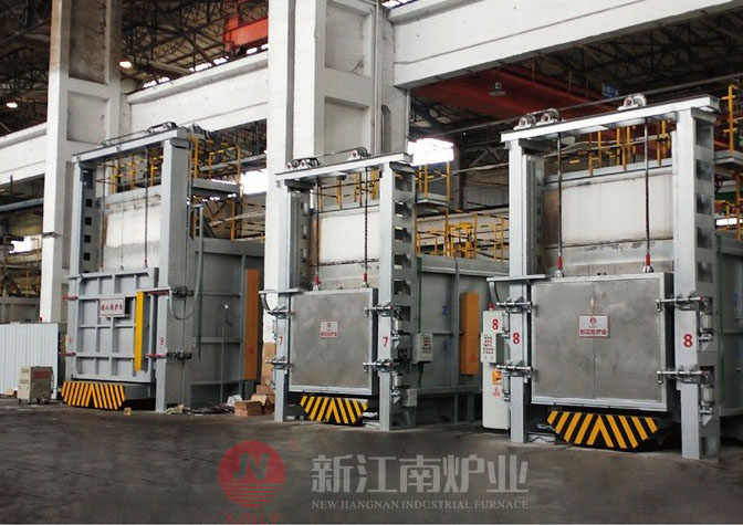 高溫臺車式電加熱爐群(5臺-萬噸壓機配套) 高溫臺車式電加熱爐群(5臺-萬噸壓機配套)